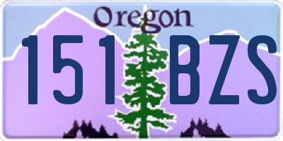 OR license plate 151BZS