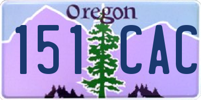 OR license plate 151CAC