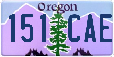 OR license plate 151CAE