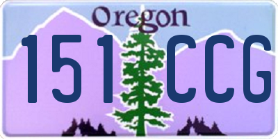 OR license plate 151CCG