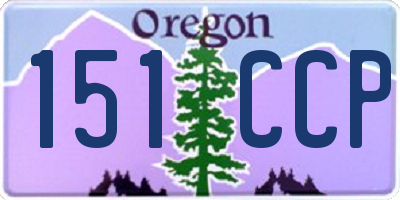 OR license plate 151CCP