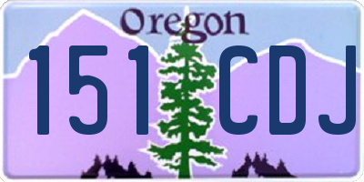OR license plate 151CDJ
