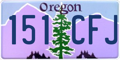 OR license plate 151CFJ