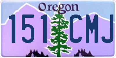 OR license plate 151CMJ