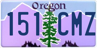 OR license plate 151CMZ
