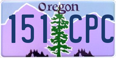 OR license plate 151CPC