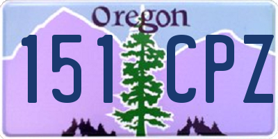 OR license plate 151CPZ