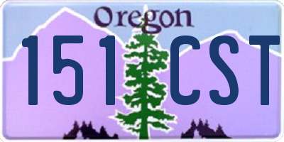 OR license plate 151CST