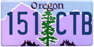 OR license plate 151CTB
