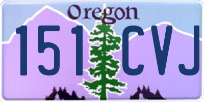 OR license plate 151CVJ