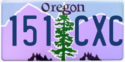 OR license plate 151CXC