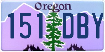 OR license plate 151DBY