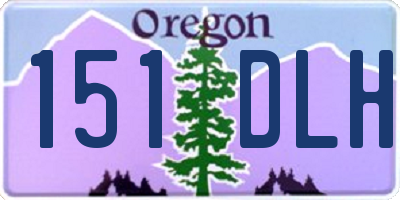 OR license plate 151DLH