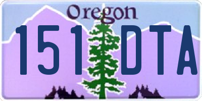 OR license plate 151DTA