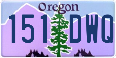 OR license plate 151DWQ