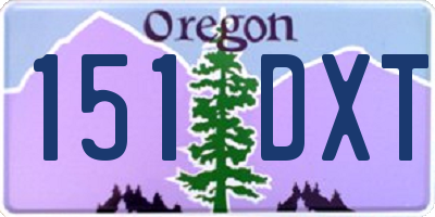 OR license plate 151DXT