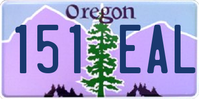OR license plate 151EAL