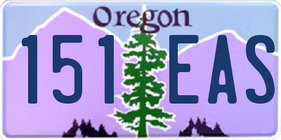 OR license plate 151EAS