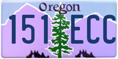 OR license plate 151ECC