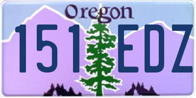 OR license plate 151EDZ