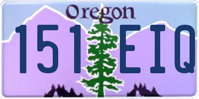 OR license plate 151EIQ