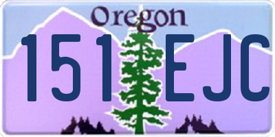 OR license plate 151EJC