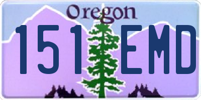 OR license plate 151EMD