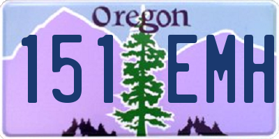 OR license plate 151EMH