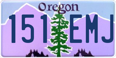 OR license plate 151EMJ
