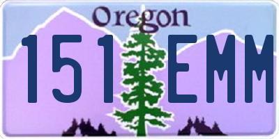 OR license plate 151EMM