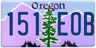 OR license plate 151EOB