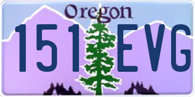 OR license plate 151EVG