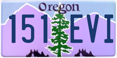 OR license plate 151EVI