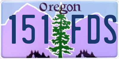 OR license plate 151FDS