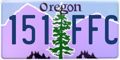 OR license plate 151FFC