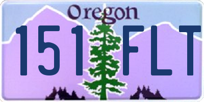 OR license plate 151FLT