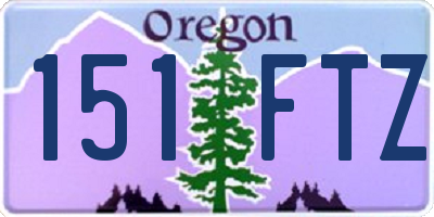 OR license plate 151FTZ
