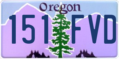 OR license plate 151FVD