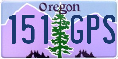 OR license plate 151GPS
