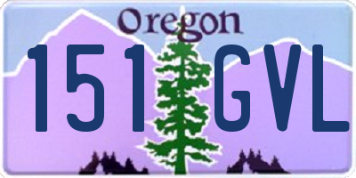 OR license plate 151GVL