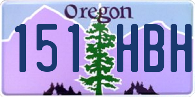 OR license plate 151HBH