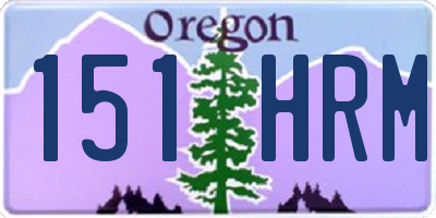 OR license plate 151HRM