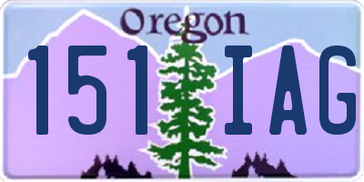 OR license plate 151IAG