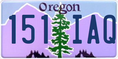 OR license plate 151IAQ
