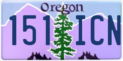 OR license plate 151ICN