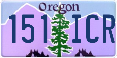 OR license plate 151ICR