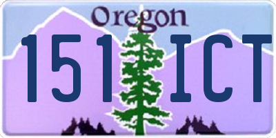 OR license plate 151ICT