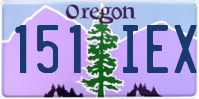 OR license plate 151IEX
