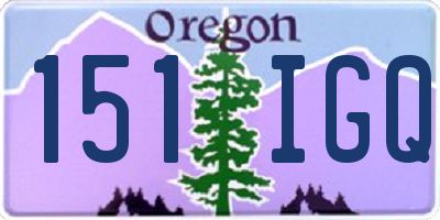 OR license plate 151IGQ