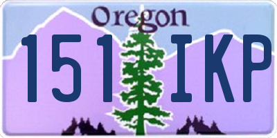 OR license plate 151IKP